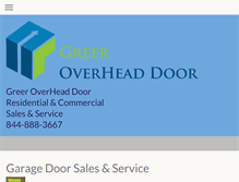 Tablet Screenshot of greeroverheaddoor.com